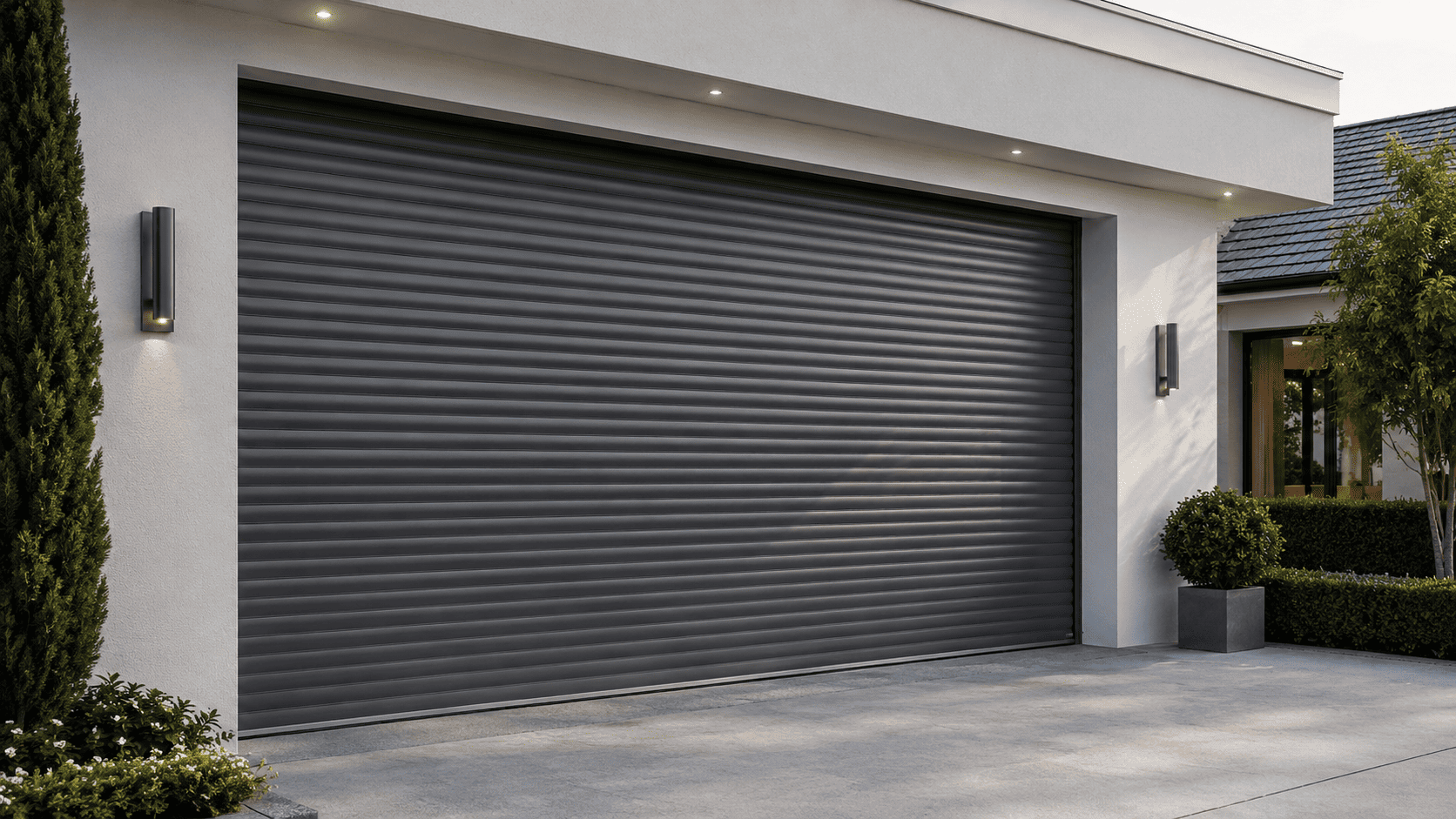 Freshly installed modern garage door — East Ryde